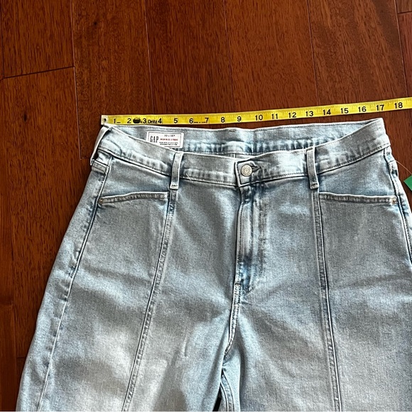 Gap High Rise Stride Jeans Wide Leg Light Wash Women’s Size 16 33R NEW - Picture 5 of 13